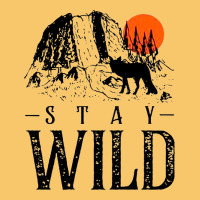 Stay Wild Illustration With Mountain Vintage Hoodie | Teevron
