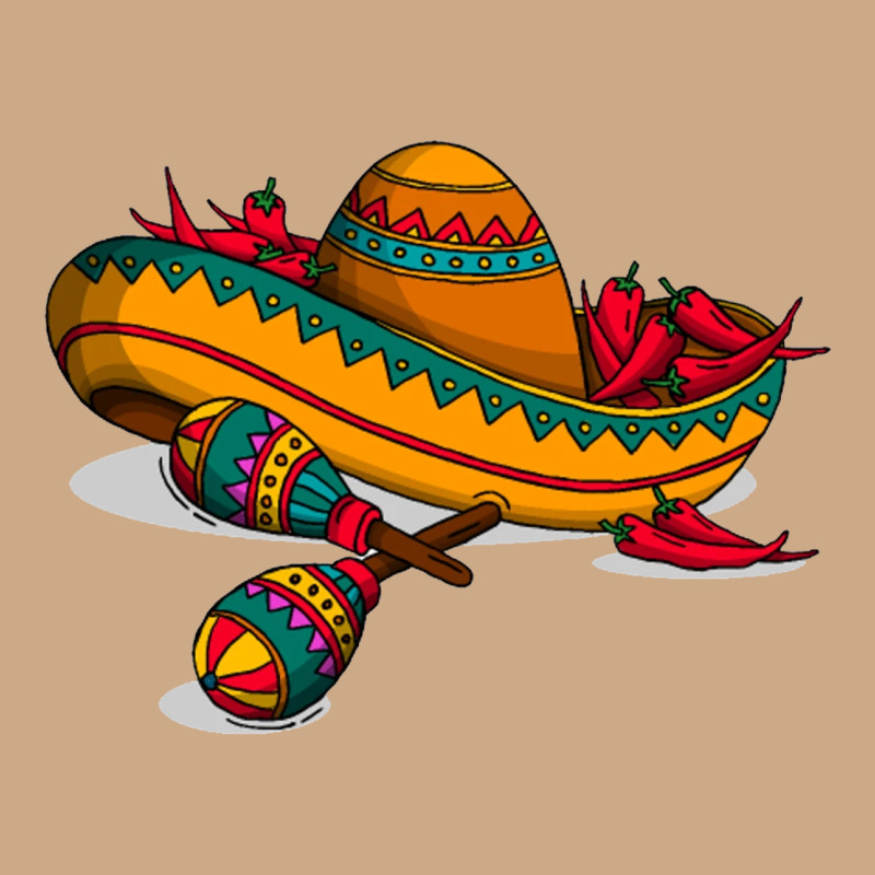 Maracas Sombrero Mexican Vintage Hoodie by artisFamous | Teevron