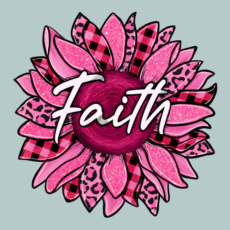 Faith Breast Cancer Awareness Sunflower Heavy Core Tee by Jasminsmagicworld | Teevron