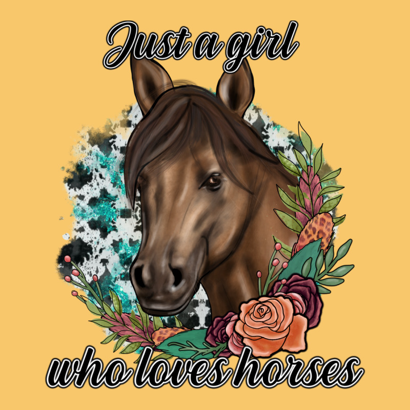 Just A Girl Who Loves Horses Vintage Hoodie by artisFamous | Teevron
