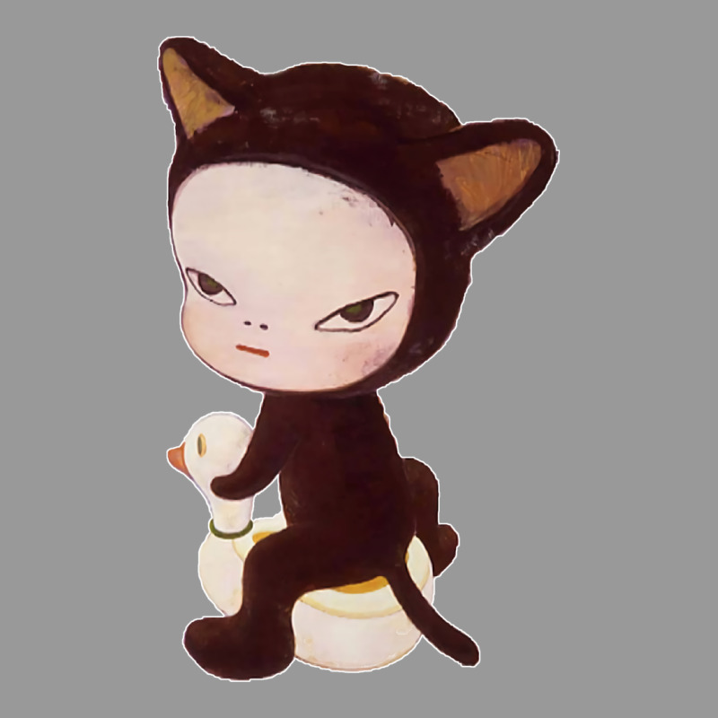 Yoshitomo Nara Cute Cat Vintage Hoodie by artisFamous | Teevron