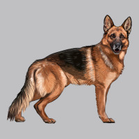 German Shepherd Dog Illustrations Long Sleeve Tee | Teevron