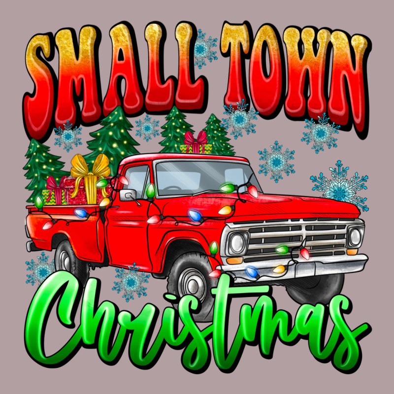 Small Town Christmas Vintage Hoodie by CowhideDigitalArt | Teevron