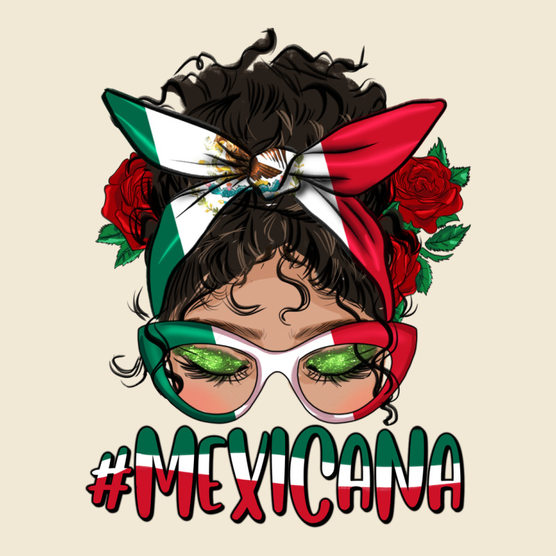 Mexicana Messy Bun Mama Ladies Tee by BundleAndBundleShop | Teevron