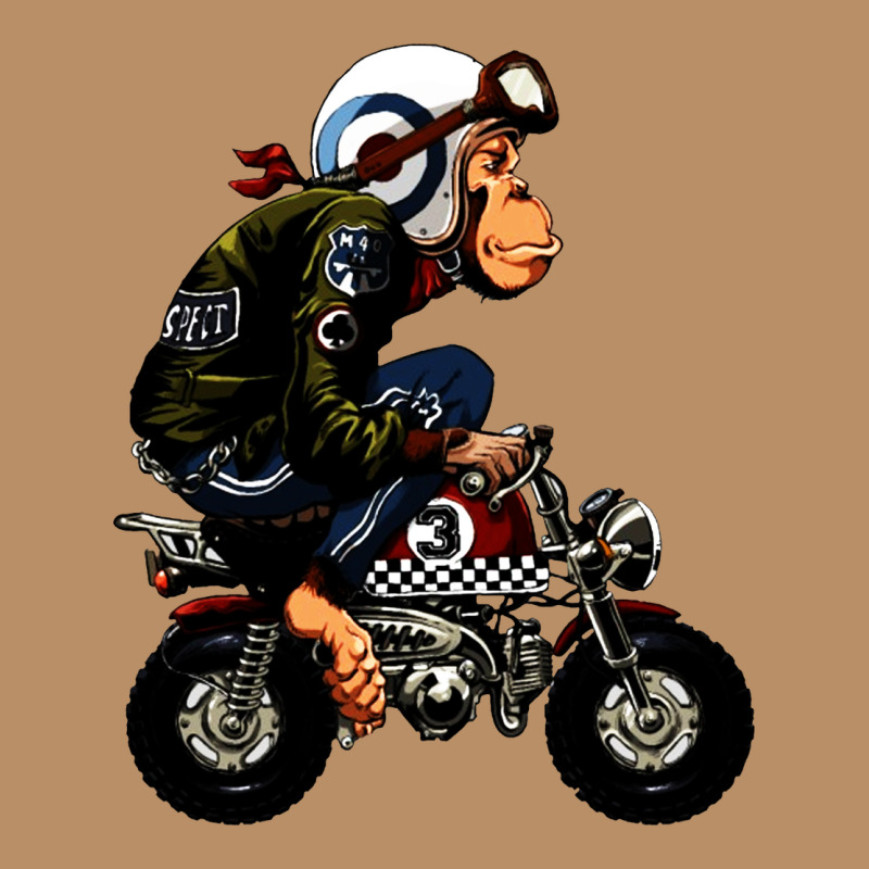 Monkey Bike Cartoon Vintage Hoodie by artisFamous | Teevron