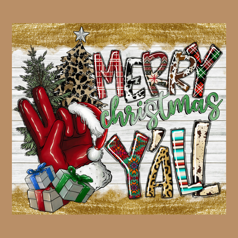 Merry Christmas Y'all Vintage Hoodie by CowhideDigitalArt | Teevron