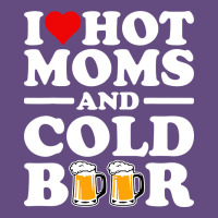 I Love Heart Hot Moms Cold Beer Funny Adult Drinking Joke Vintage Hoodie | Teevron