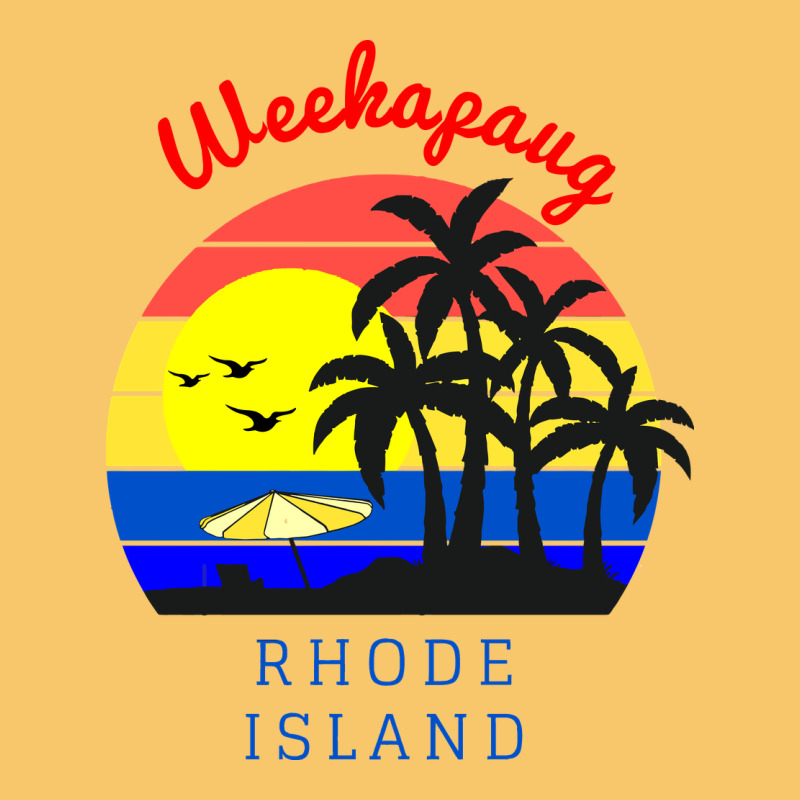 Weekapaug, Rhode Island Sunset Vintage Hoodie by artisFamous | Teevron