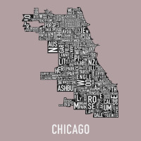 Chicago Typography Neighborhood Map Vintage Hoodie | Teevron