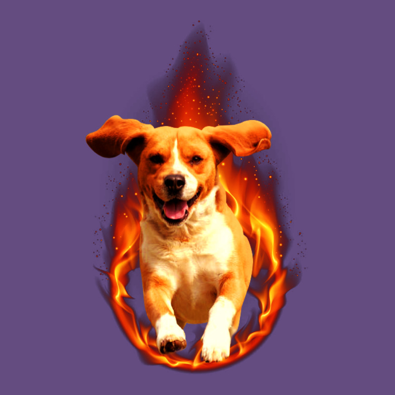 Dog In Fire Vintage Hoodie by artisFamous | Teevron