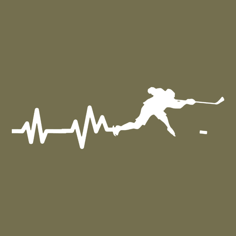 Hockey Player Heartbeat Ice Vintage Hoodie by artisFamous | Teevron