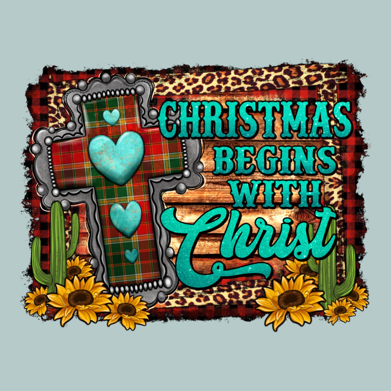 Christmas Begins With Christ Cross Heavy Core Tee by Jasminsmagicworld | Teevron