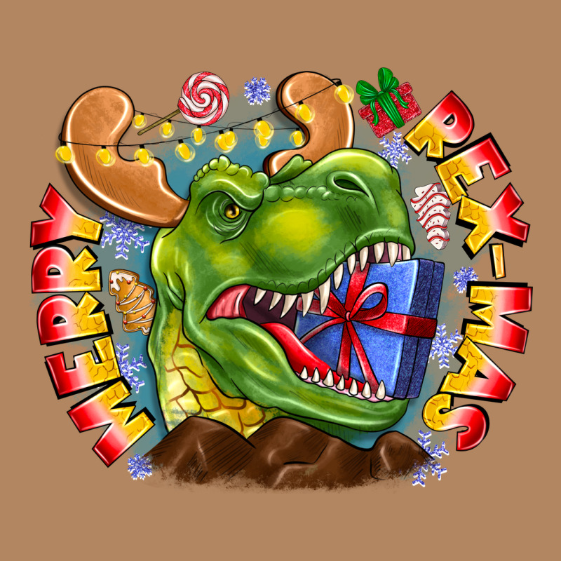 Merry Rexmas Long Sleeve Tee by CowhideDigitalArt | Teevron