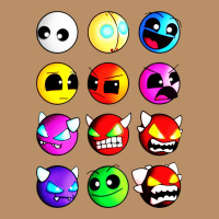 Geometry Dash Difficulty  Faces Vintage Hoodie | Teevron