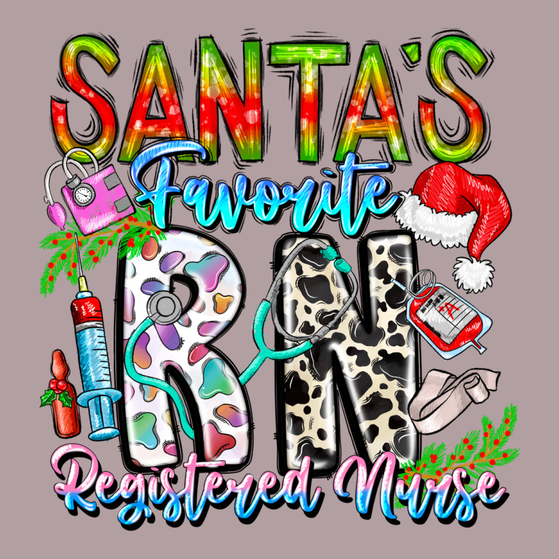 Santa's Favorite Rn Registered Nurse Vintage Hoodie by CowhideDigitalArt | Teevron