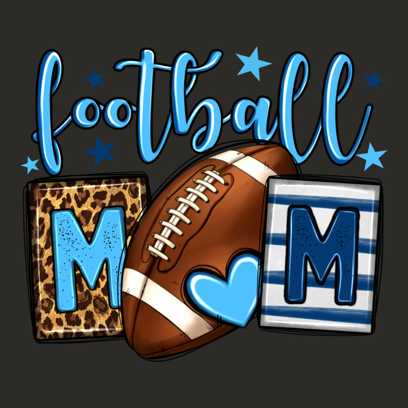 Football Mom Blue Team Color  Mother's Day Heavy Core Tee by HowdyJamesFarm | Teevron