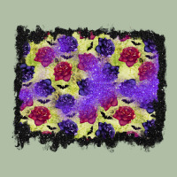 Halloween Bat And Roses Background Urban Heavy Tee | Teevron