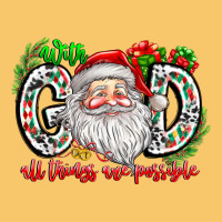 With God All Things Are Possible Santa Vintage Hoodie | Teevron