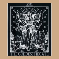 Hecate Tarot Card Triple Moon Goddess Witch Wiccan Pagan Vintage Hoodie | Teevron