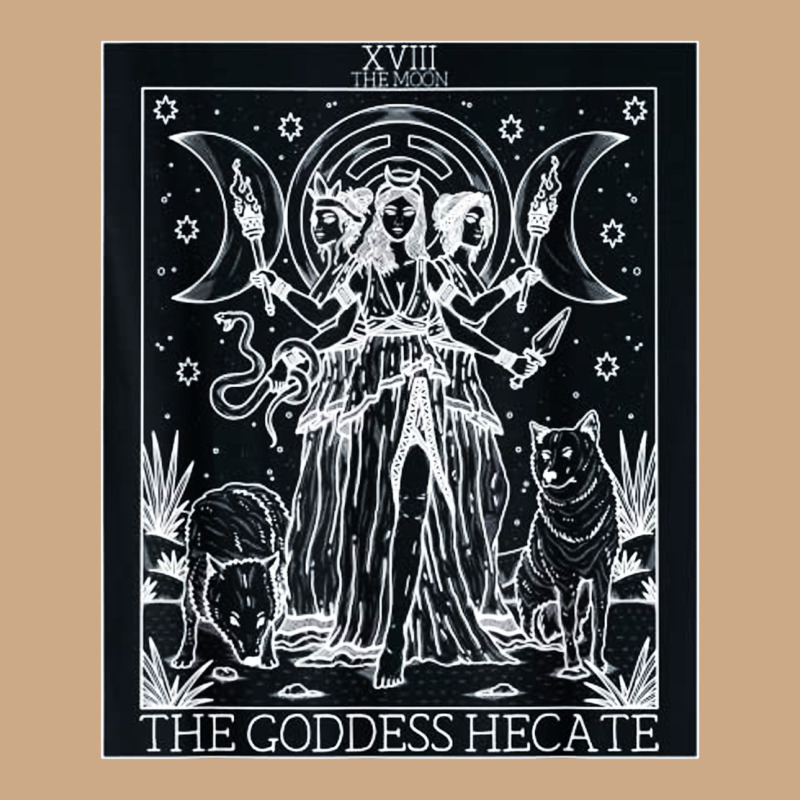 Hecate Tarot Card Triple Moon Goddess Witch Wiccan Pagan Vintage Hoodie by artisFamous | Teevron