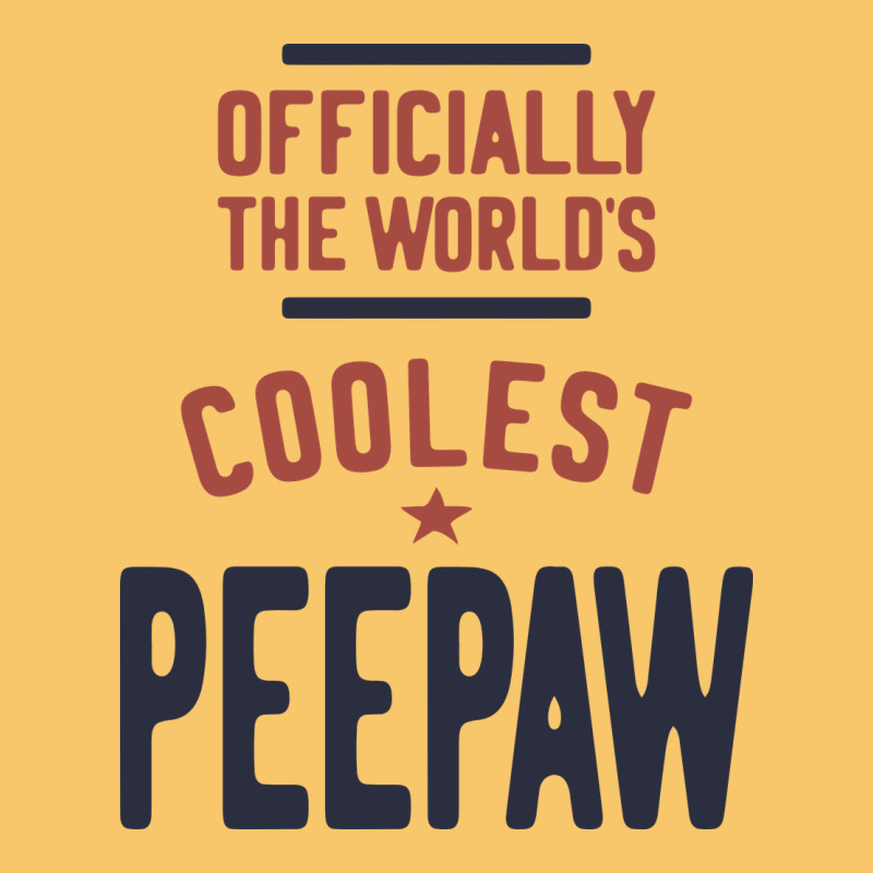 Officially The World's Coolest Peepaw | Mens Gift Vintage Hoodie by artisFamous | Teevron