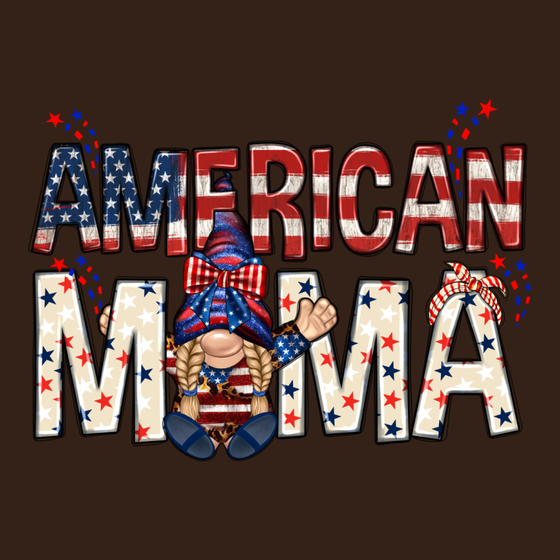 American Mama With Gnome Mothers Day Heavy Core Tee by HowdyJamesFarm | Teevron