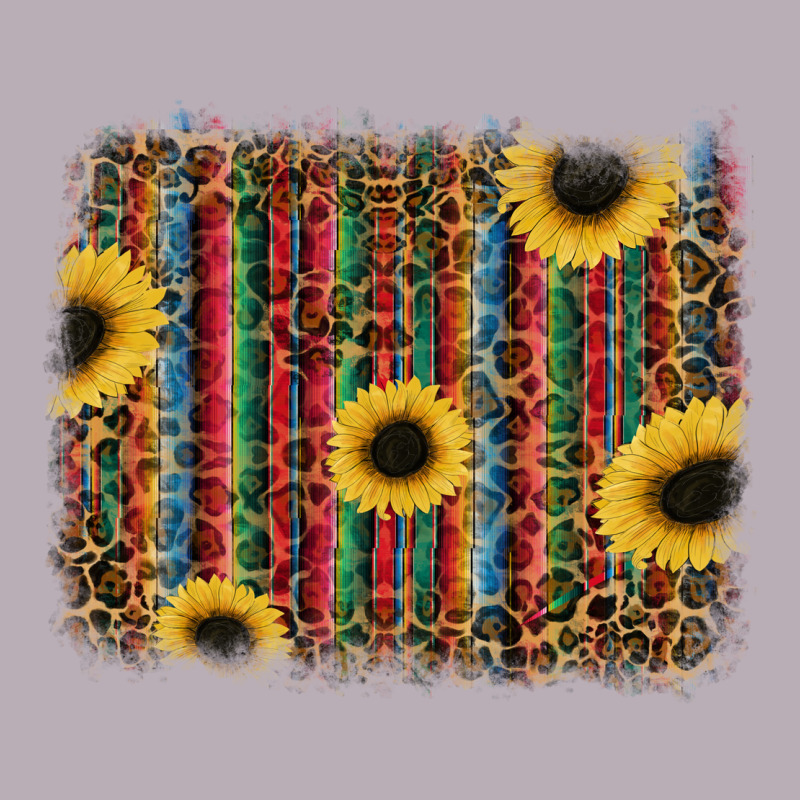 Sunflowers Serape Leopard Vintage Tee by RanaPortraitStore | Teevron