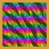 Neon Rainbow Leopard Zebra Seamless Pattern Urban Heavy Tee | Teevron
