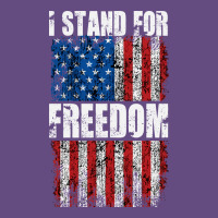 I Stand For Freedom With A Distressed American Flag Vintage Hoodie | Teevron