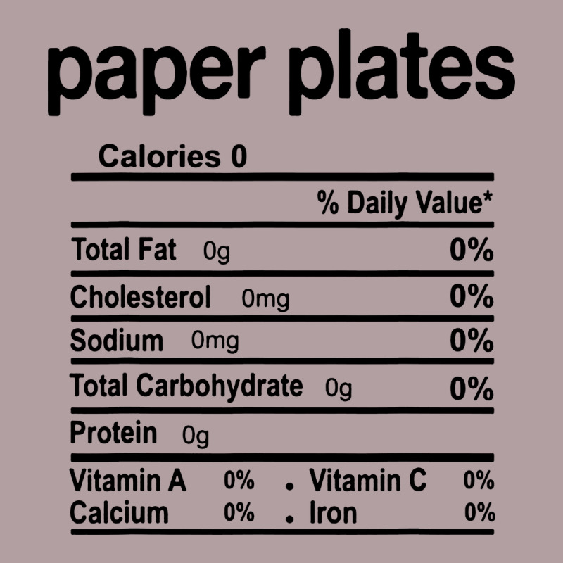 Paper Plates Nutrition Facts Funny Thanksgiving Christmas Vintage Hoodie by artisFamous | Teevron