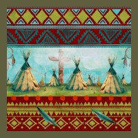 Teepe Tent Dreamcatcher Totem Pole Seamless Patter Vintage Tee | Teevron