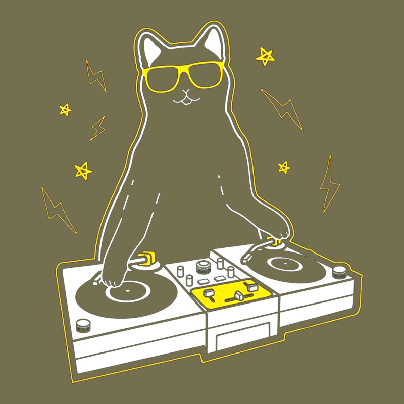 Cat Dj Vintage Hoodie by artisFamous | Teevron