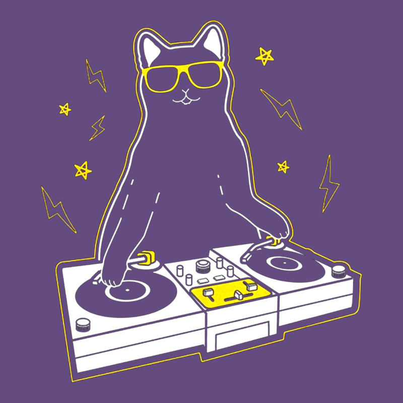 Cat Dj Vintage Hoodie by artisFamous | Teevron