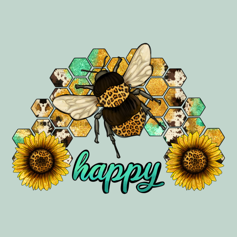 Bee Happy Honey Comb Zipper Hoodie by JahusDesignShop | Teevron