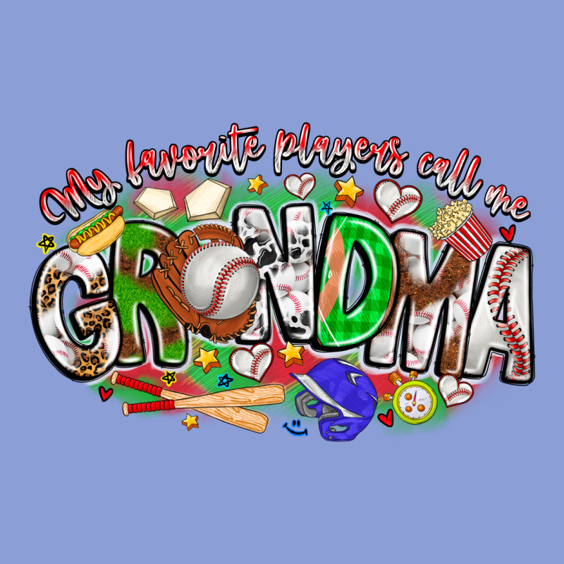 My Favorite Platers Call Me Grandma Baseball Long Sleeve Tee by CowhideDigitalArt | Teevron