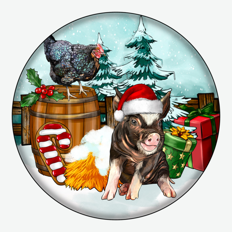 Christmas Pig With Chicken Urban Heavy Tee by FaDigitalArtStudio | Teevron