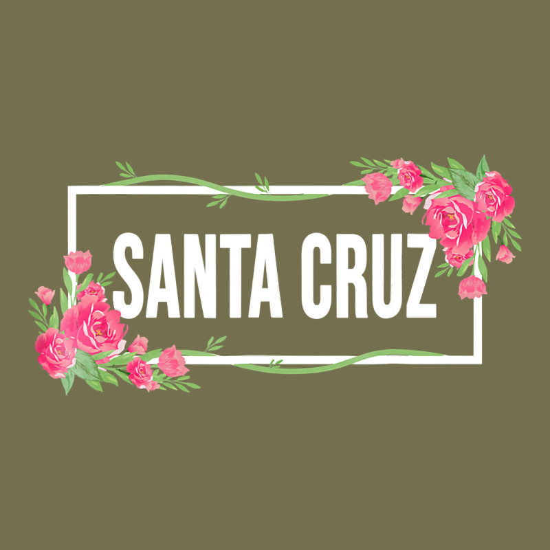 Santa C.r.u.z Cali  Floral Hibiscus Flower Vintage Hoodie by artisFamous | Teevron