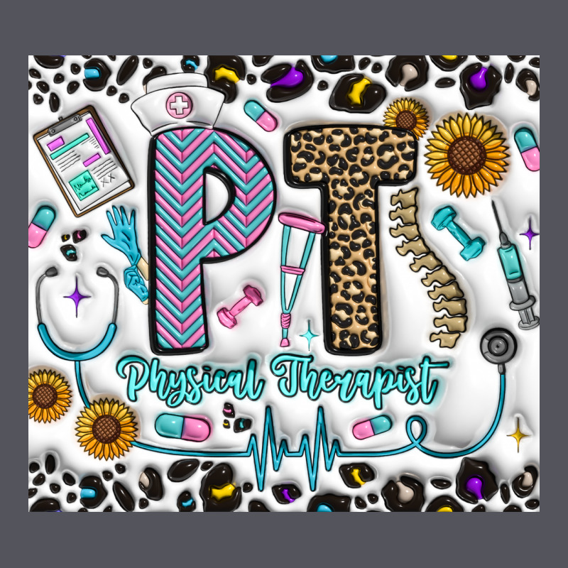 Pt Physical Therapist Vintage Hoodie by CowhideDigitalArt | Teevron