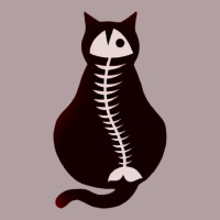 Cat With Fish Bone Vintage Hoodie | Teevron