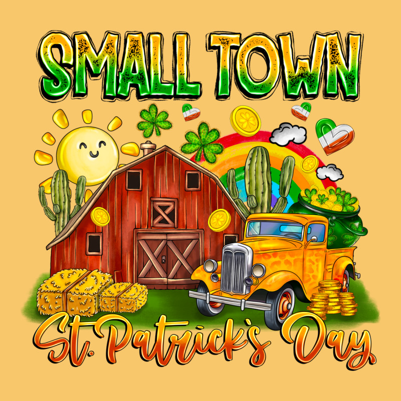 Small Town St Patricks Day Vintage Hoodie by CowhideDigitalArt | Teevron