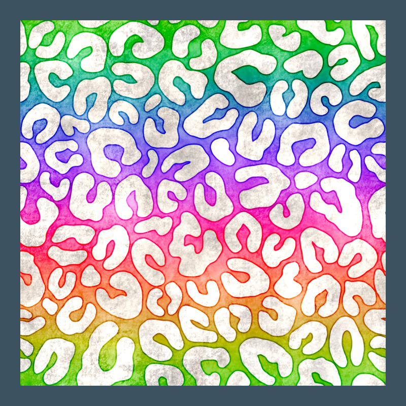 Watercolor Rainbow Leopard Seamless Pattern Urban Heavy Tee by BundleAndBundleShop | Teevron