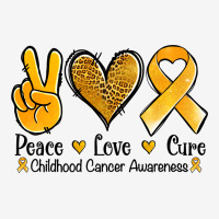 Peace Love Cure Childhood Cancer Urban Hoodie | Teevron