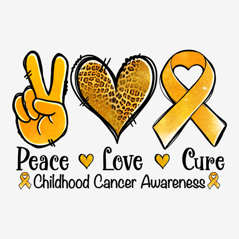 Peace Love Cure Childhood Cancer Urban Hoodie by Jasminsmagicworld | Teevron