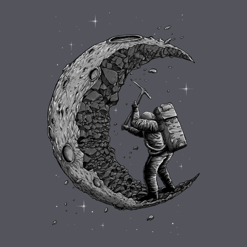Digging The Moon Vintage Hoodie by artisFamous | Teevron