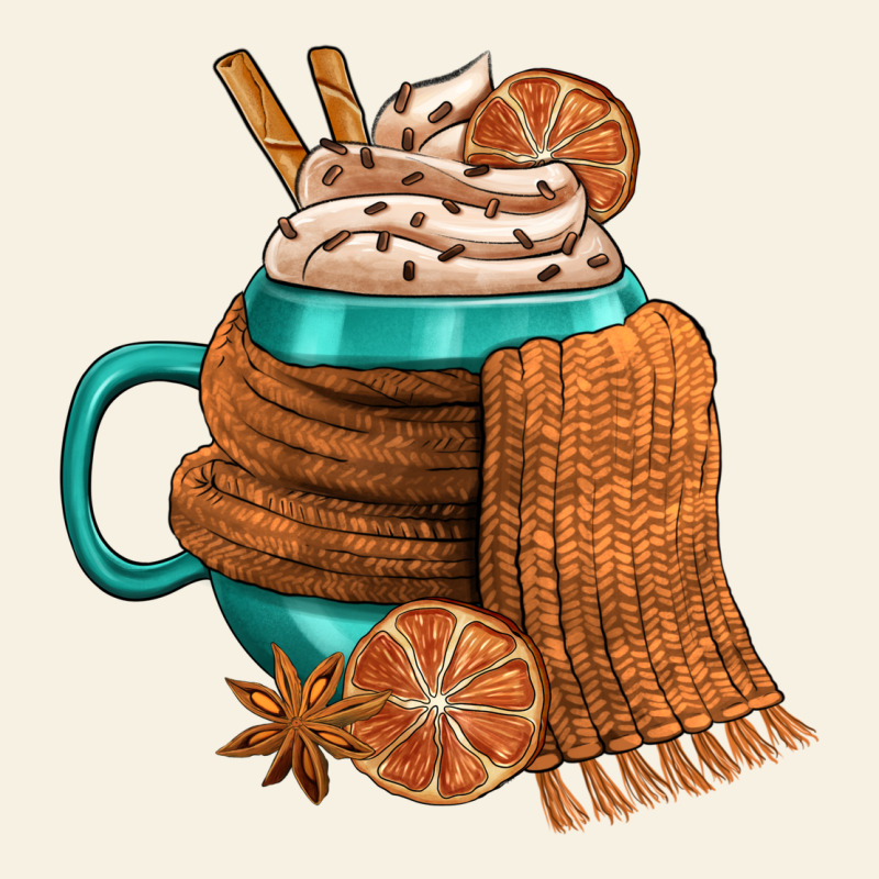 Winter Coffee Cup With Scarf Vintage Tee by FaDigitalArtStudio | Teevron
