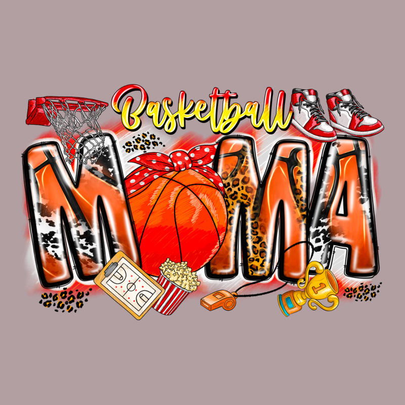 Basketball Mama Vintage Hoodie by CowhideDigitalArt | Teevron