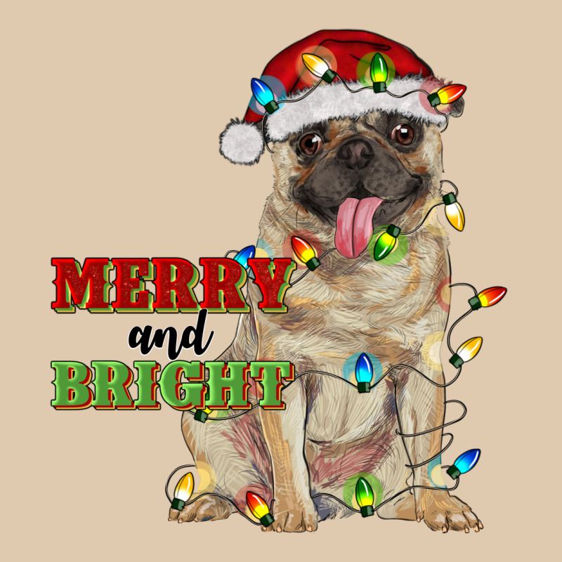 Merry And Bright Pug Heavyweight Sweatshirt by RanaPortraitStore | Teevron