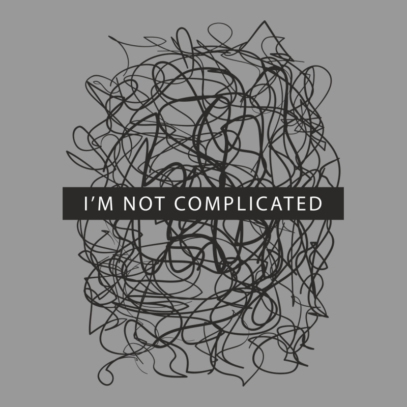ı'm Not Complicated Vintage Hoodie by artisFamous | Teevron