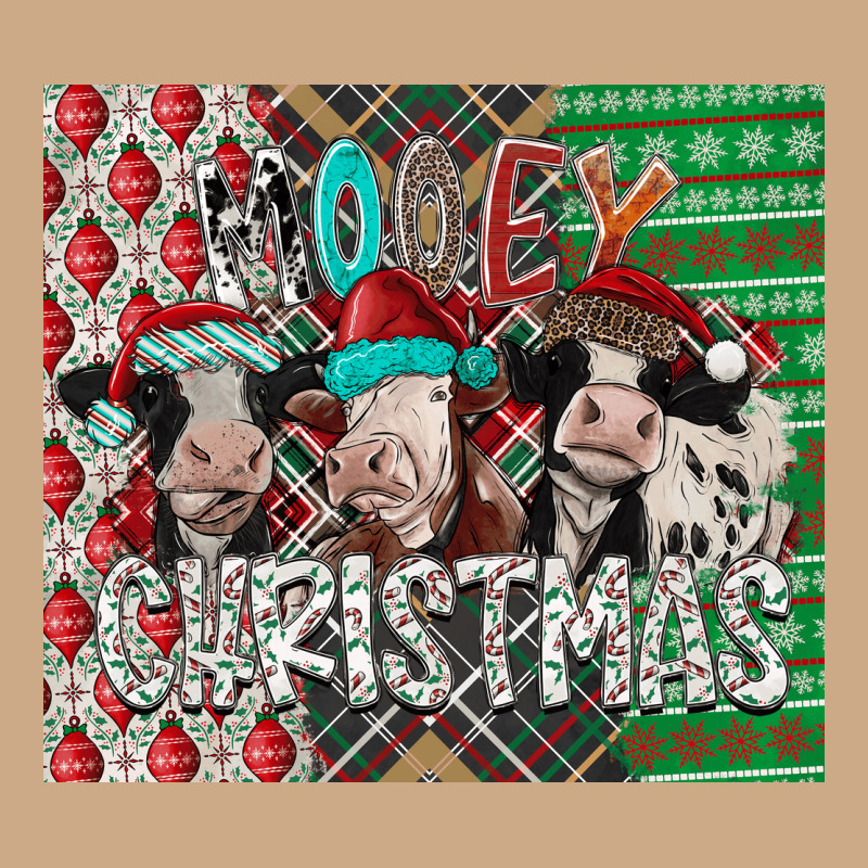Mooey Christmas Vintage Hoodie by CowhideDigitalArt | Teevron