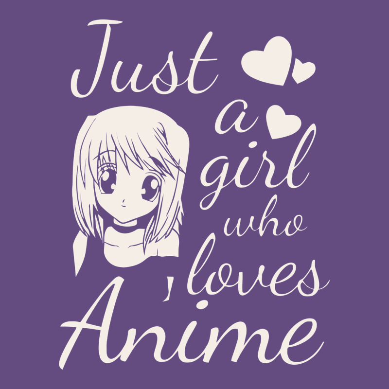 Just A Girl Who Loves Anime Vintage Hoodie by DesigneFamous | Teevron